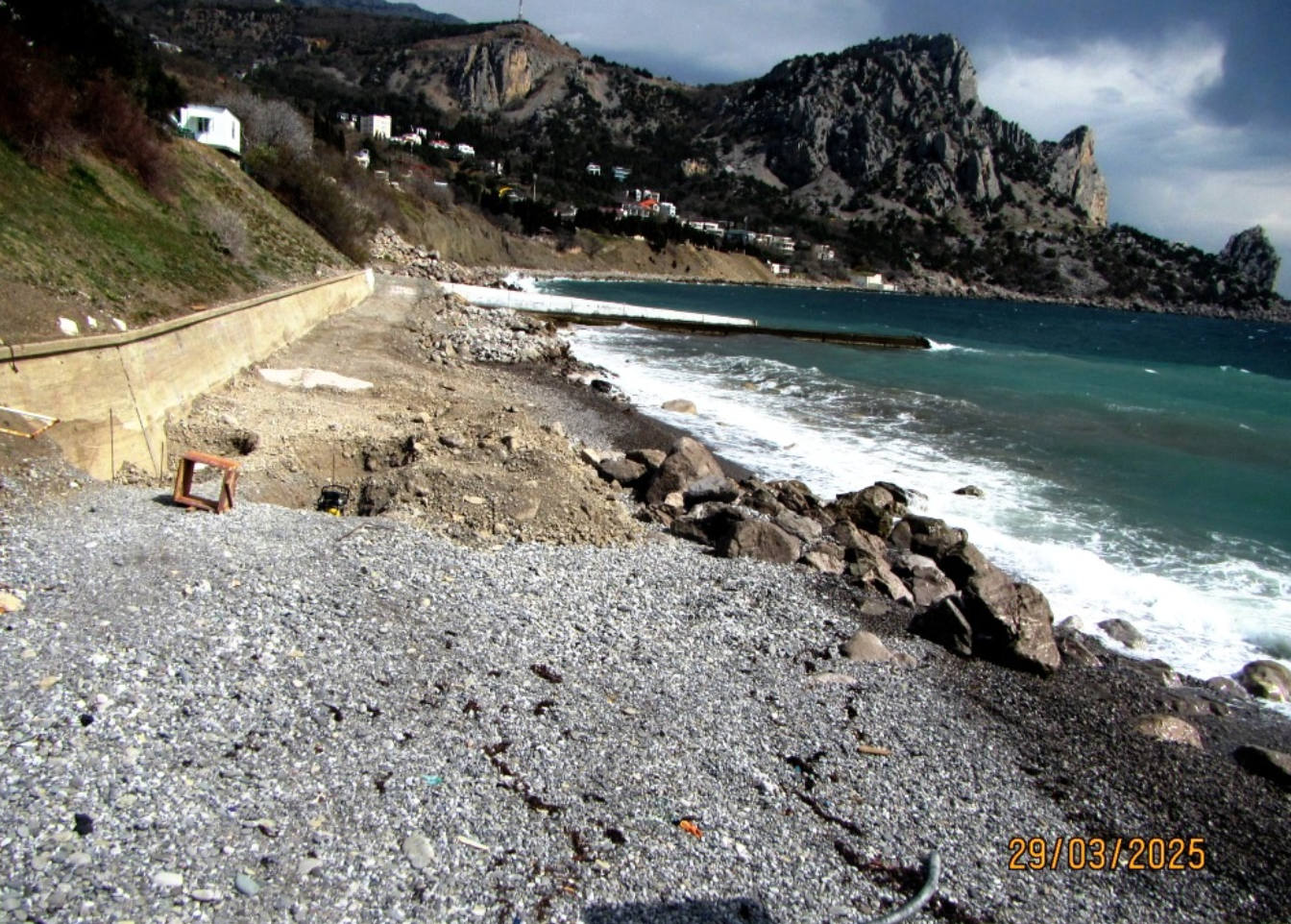 Мониторинг создания искусственного пляжа в Кацивели